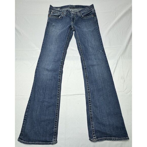 Big Star Denim - Big Star Women's Casey Flare Leg Blue Denim Jeans - Size 27x32.5